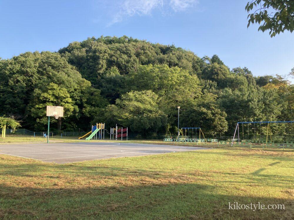 開放感ある大洞緑公園の全体の写真